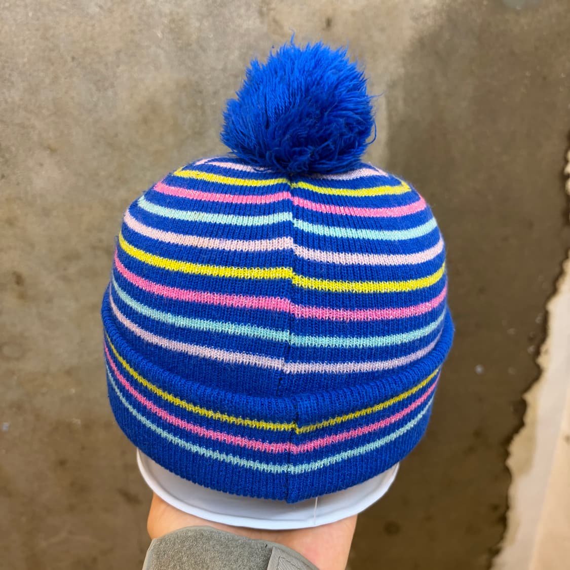 USA 빈티지 디즈니 미키마우스 스트라이프 니트 비니 상품이미지6