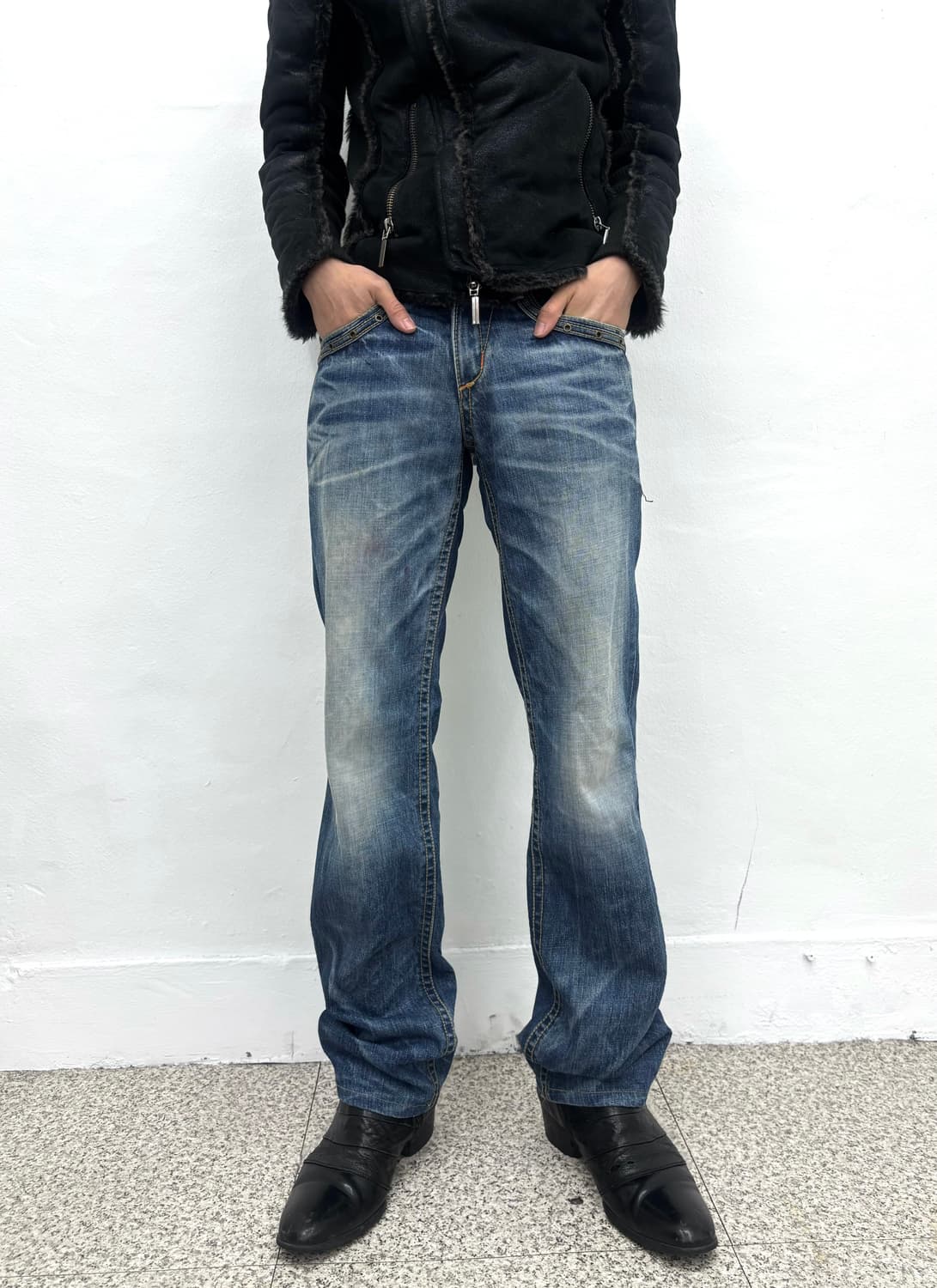 Lolita jeans union jack patched denim  상품이미지3