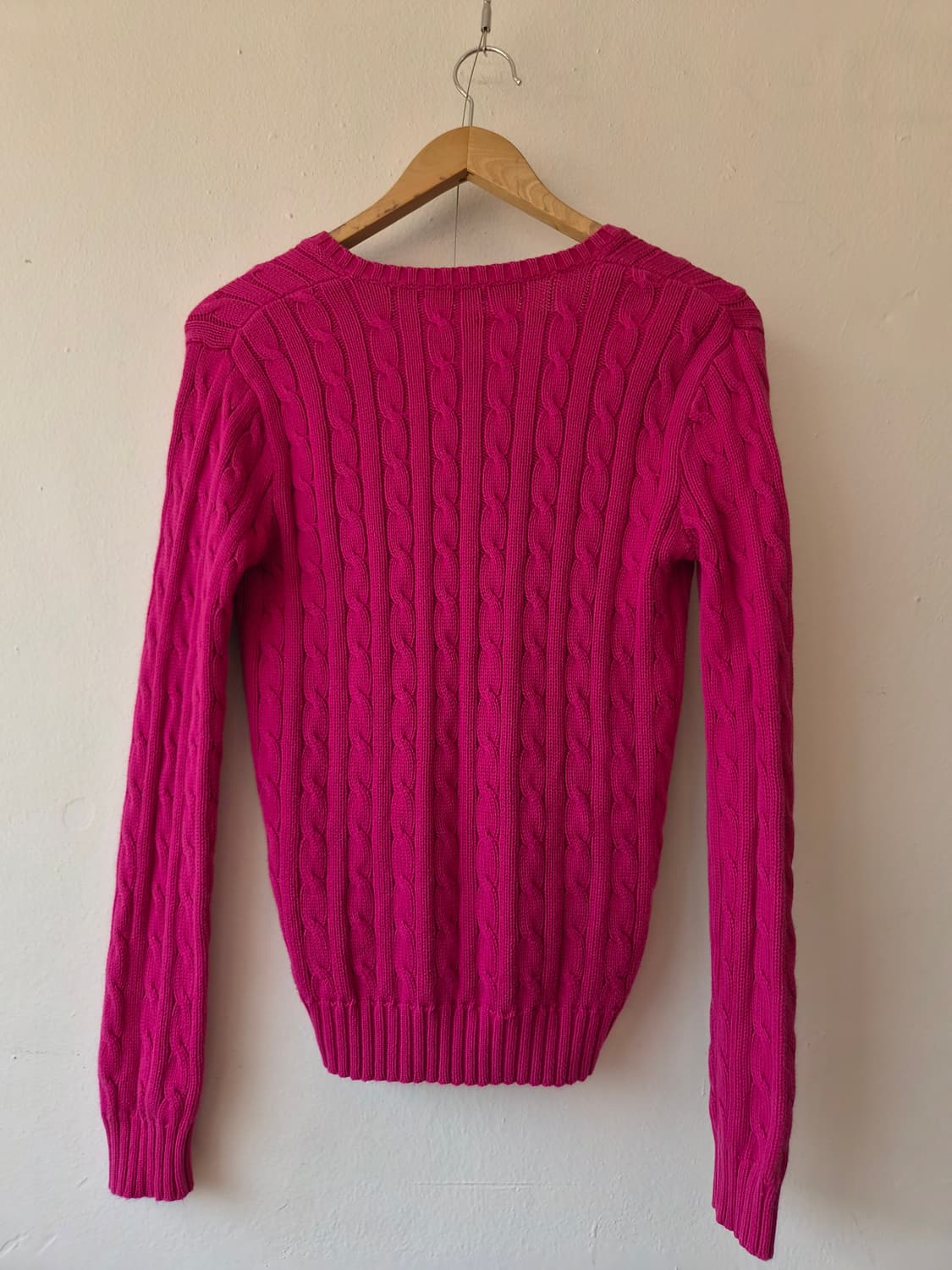 랄프로렌스포츠 여성 브이넥케이블니트 S사이즈 상품이미지3