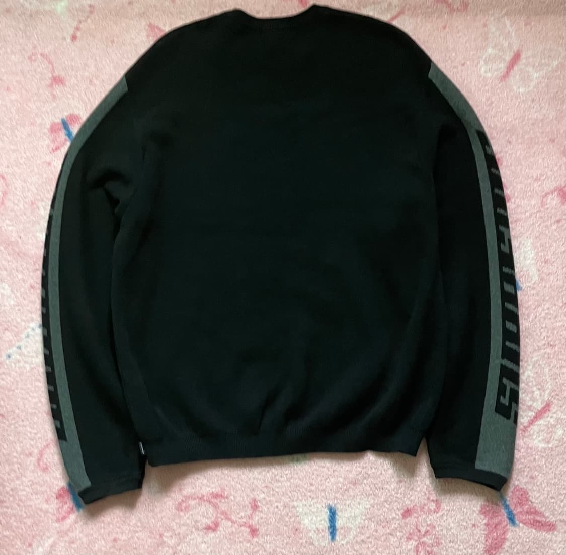 Sleeve stripe sweater black 상품이미지2