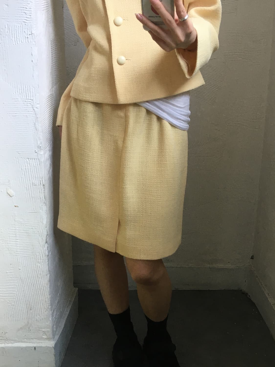 Balenciaga 발렌시아가 90s 옐로우 트위드 셋업 상품이미지2