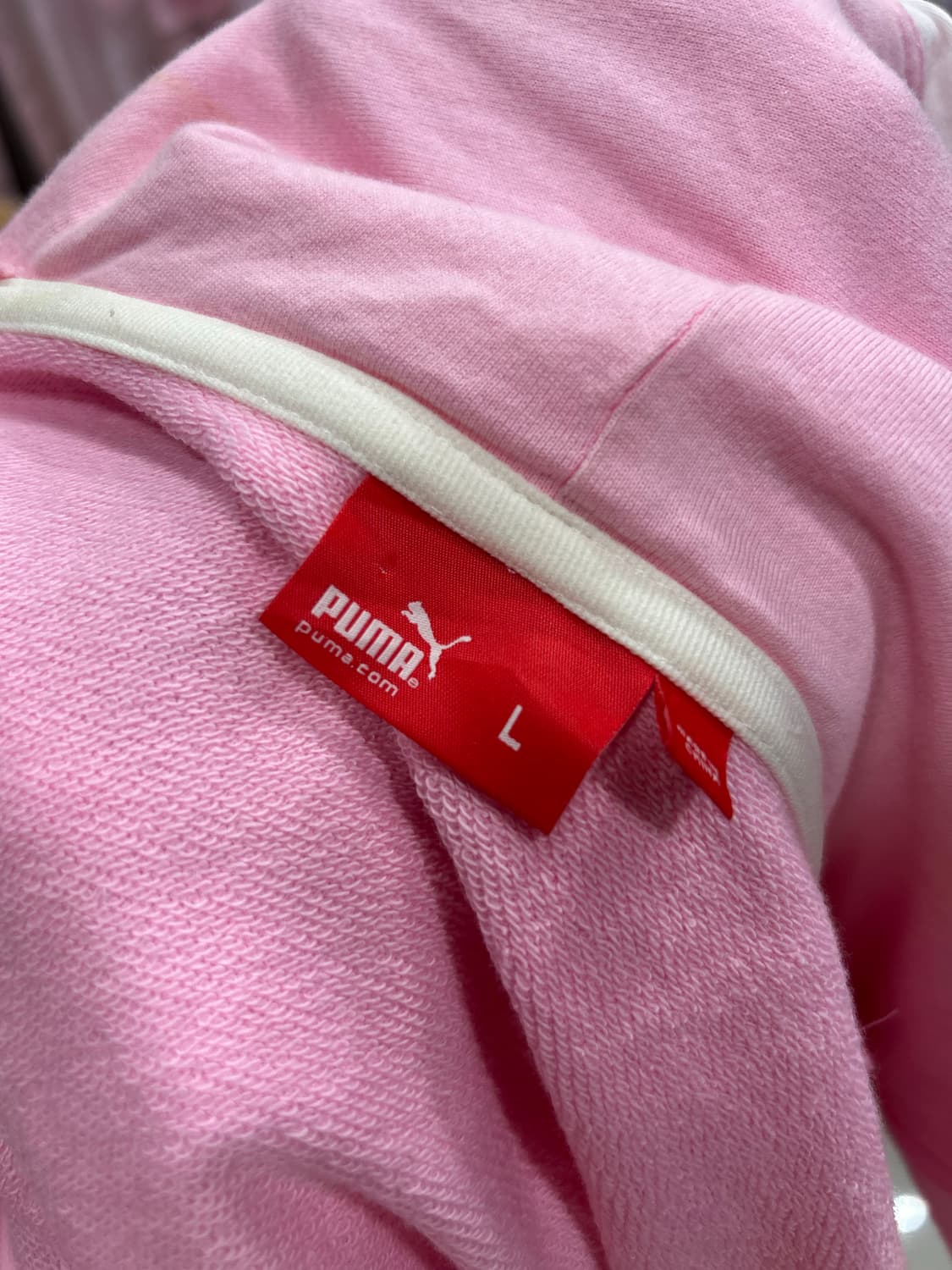 [셋업] 퓨마 연핑크 딸기 후드집업 발레코어 히메갸루 상품이미지6
