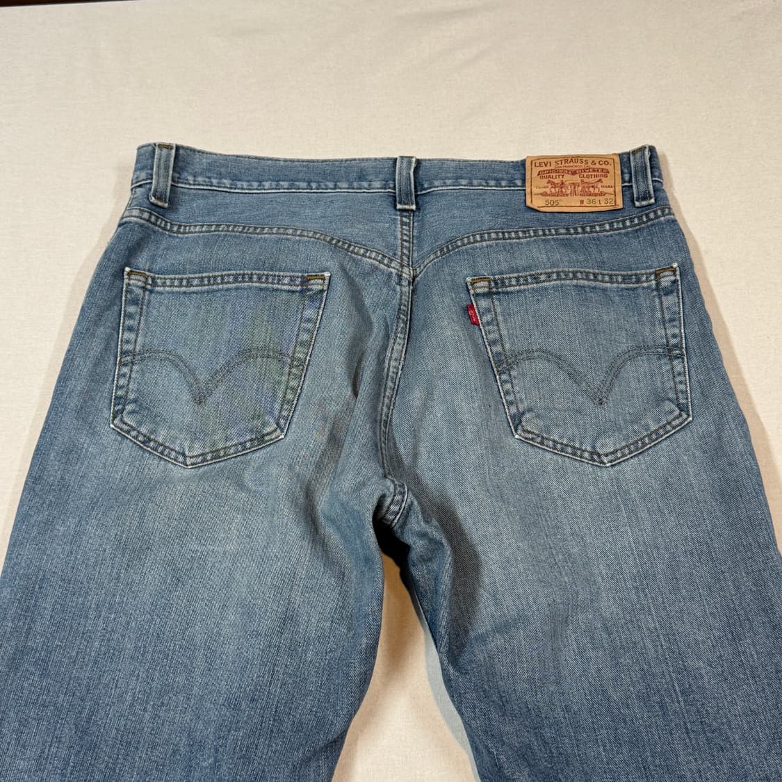 36inch) 리바이스 505 레귤러 핏 데님 청바지 상품이미지2