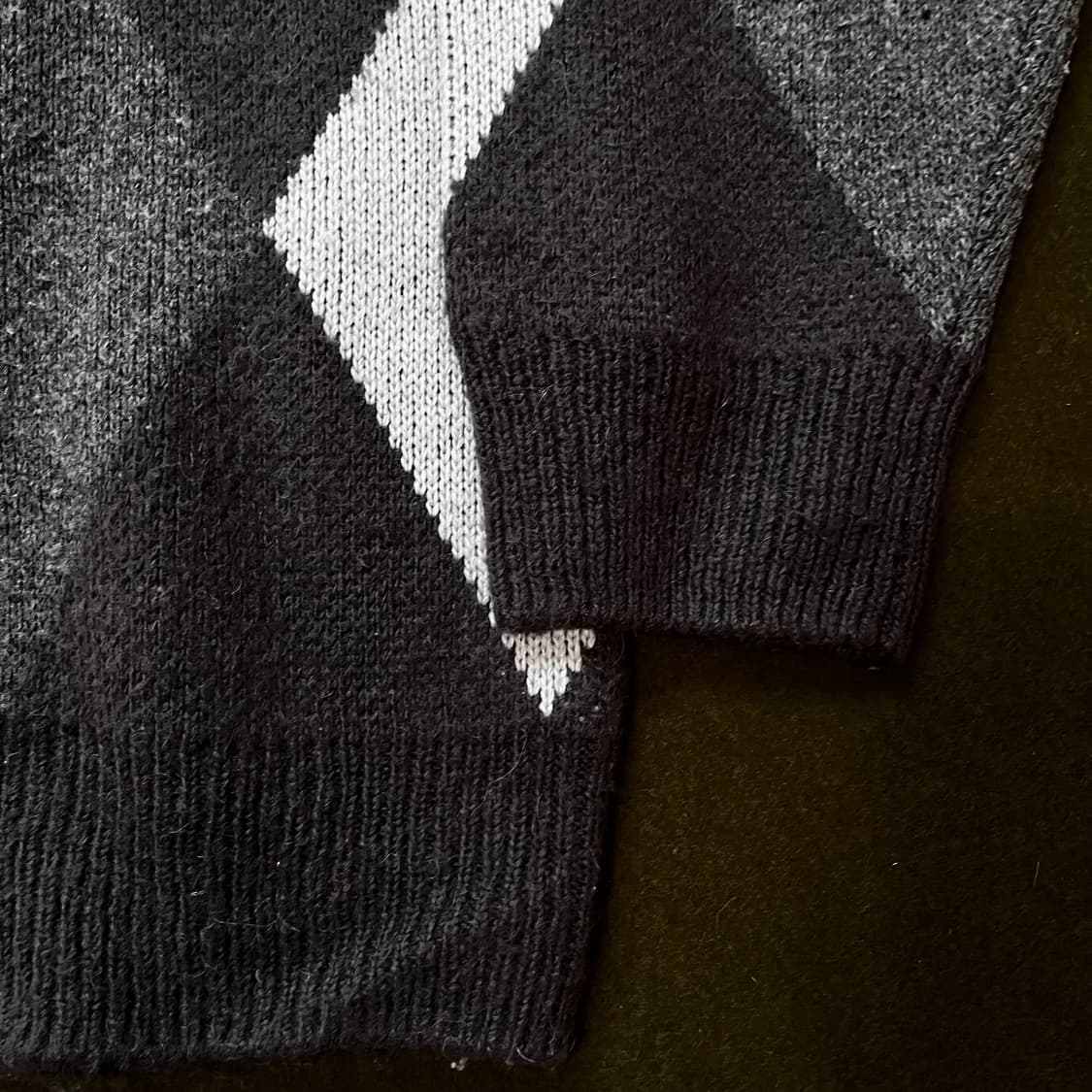 아가일 패턴 빈티지 가디건 (실측확인) 상품이미지2