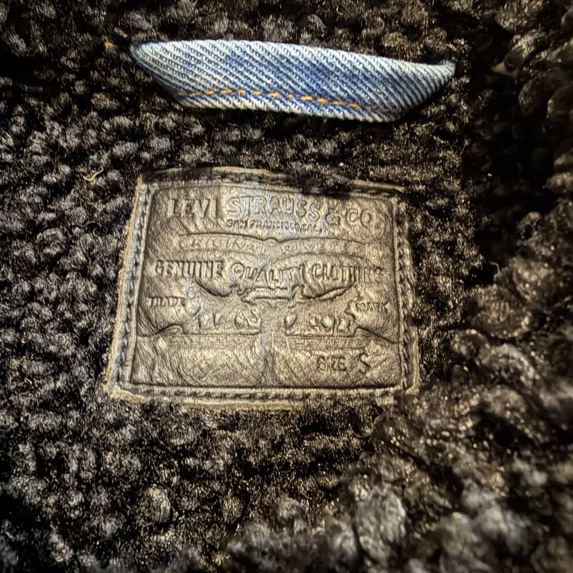 levi’s 쉐르파 트러커 백로고 청자켓  상품이미지4