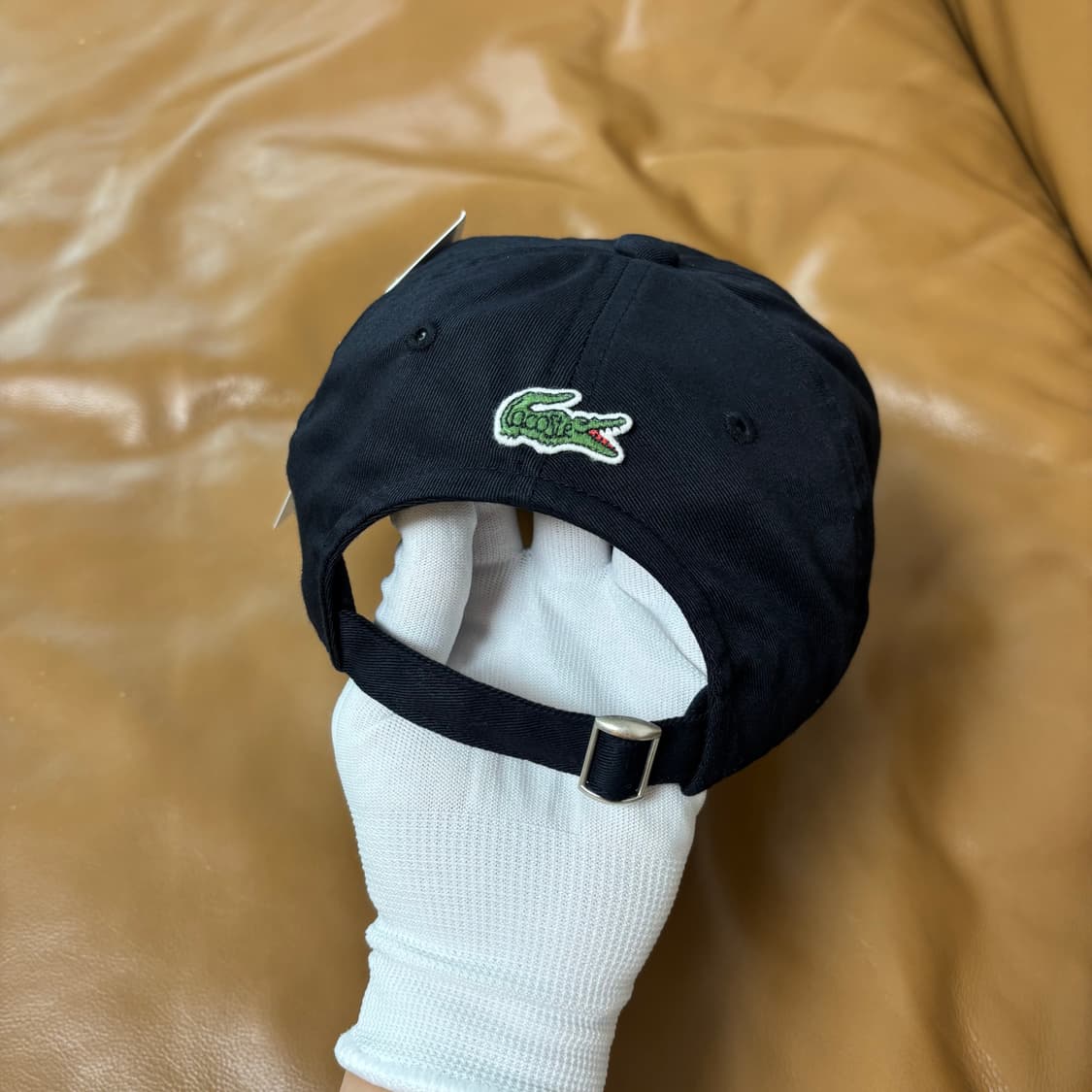빔즈 빔스 라코스테 6패널 볼캡 모자 테니스 클럽 네이비 블랙 상품이미지9