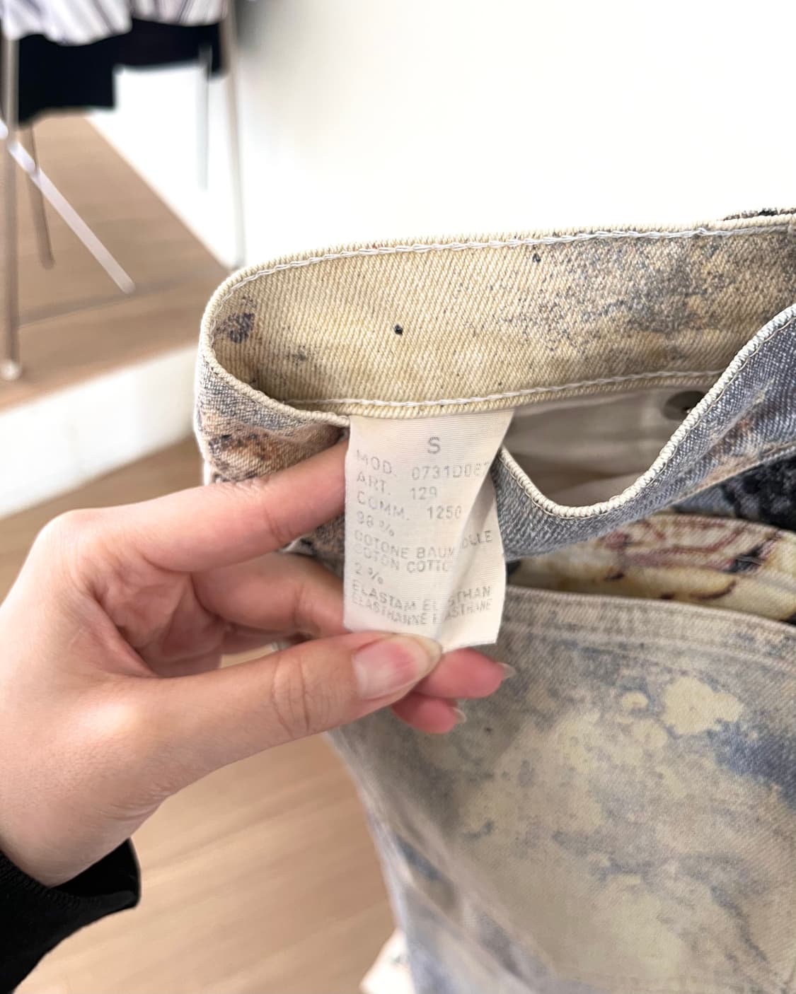 로베르토 카발리 멀티컬러 플로럴 프린트 진스 상품이미지5