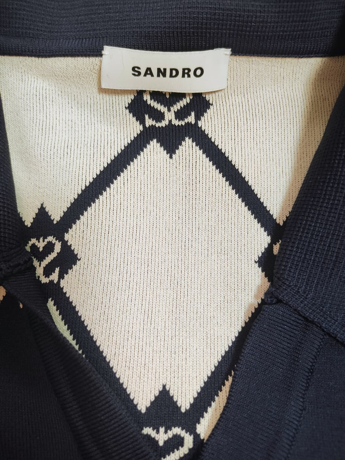 [정품] SANDRO 산드로 자카드 니트 원피스 상품이미지3