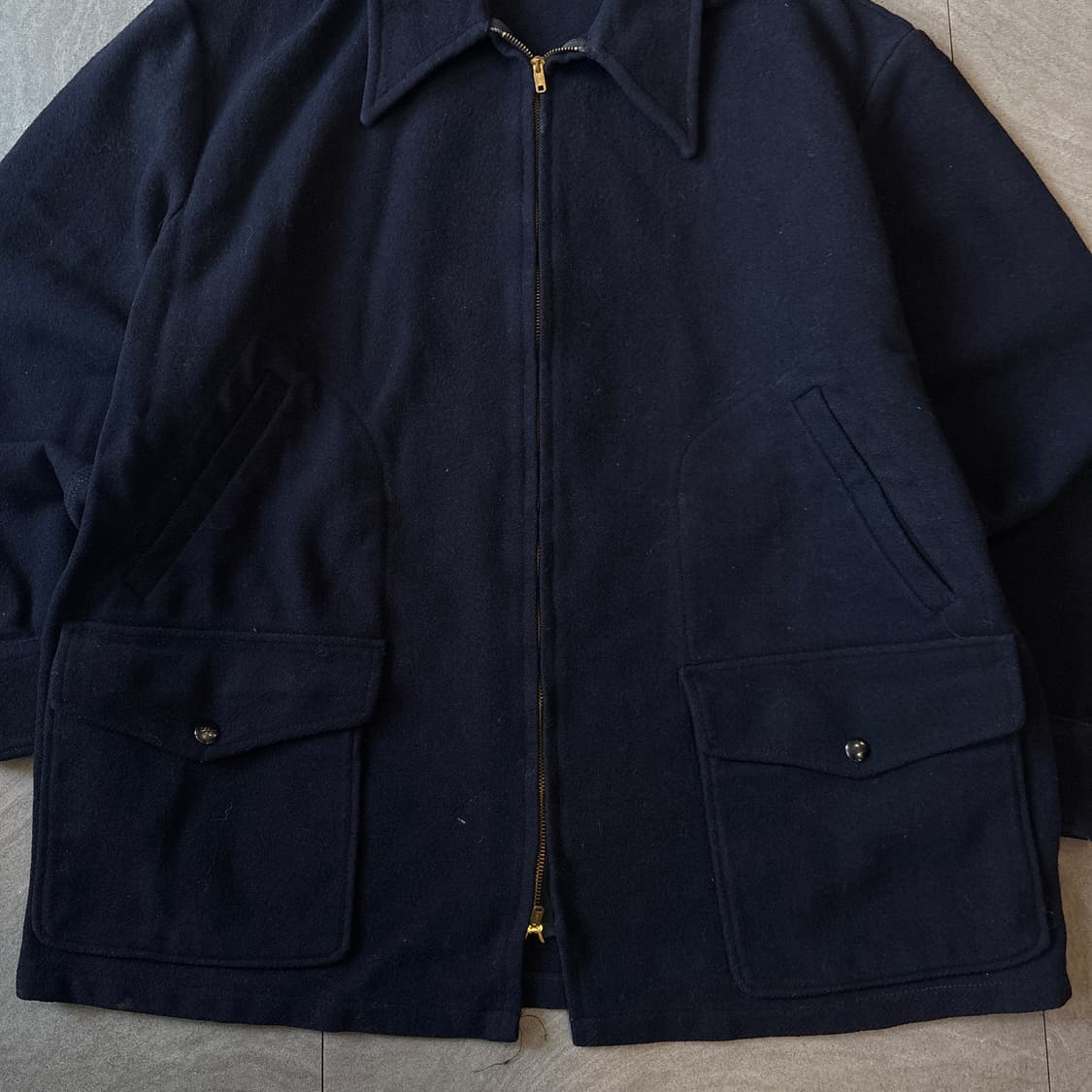 90s 90년대 미국 생산 펜들턴 네이비 울 2way 자켓 상품이미지4