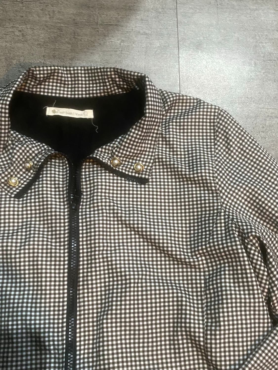 일본빈티지 Cestbienivous 올드스쿨아메카지 보헤미안 블루종자켓 상품이미지2