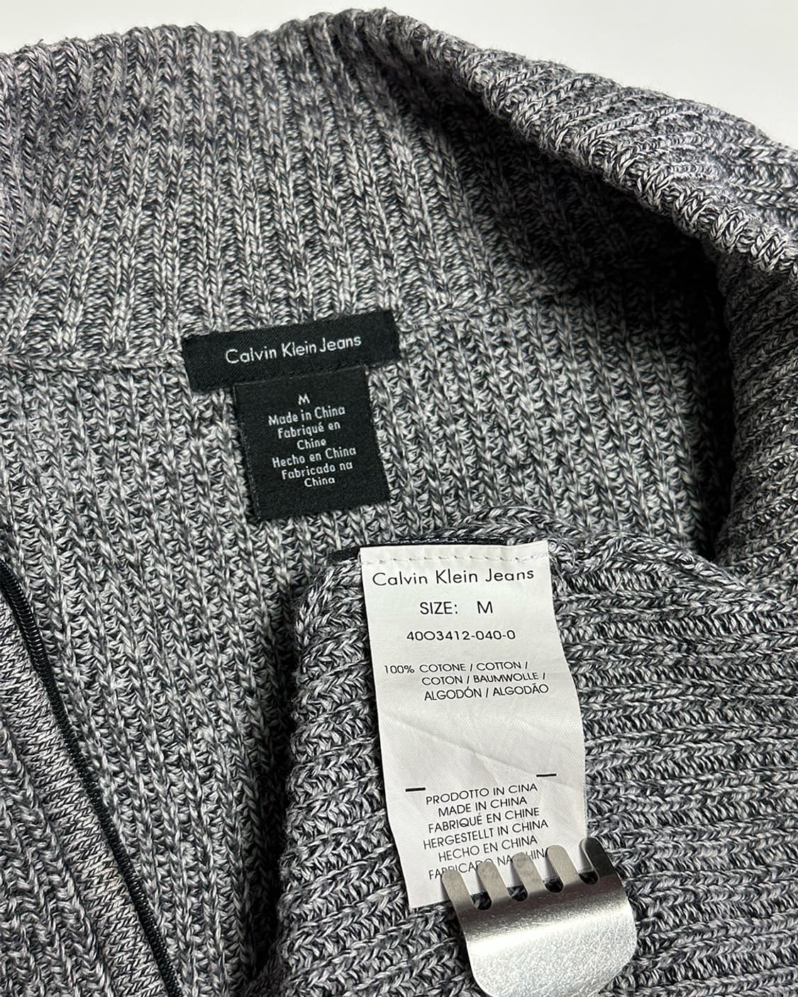 캘빈클라인 반집업 니트 상품이미지6