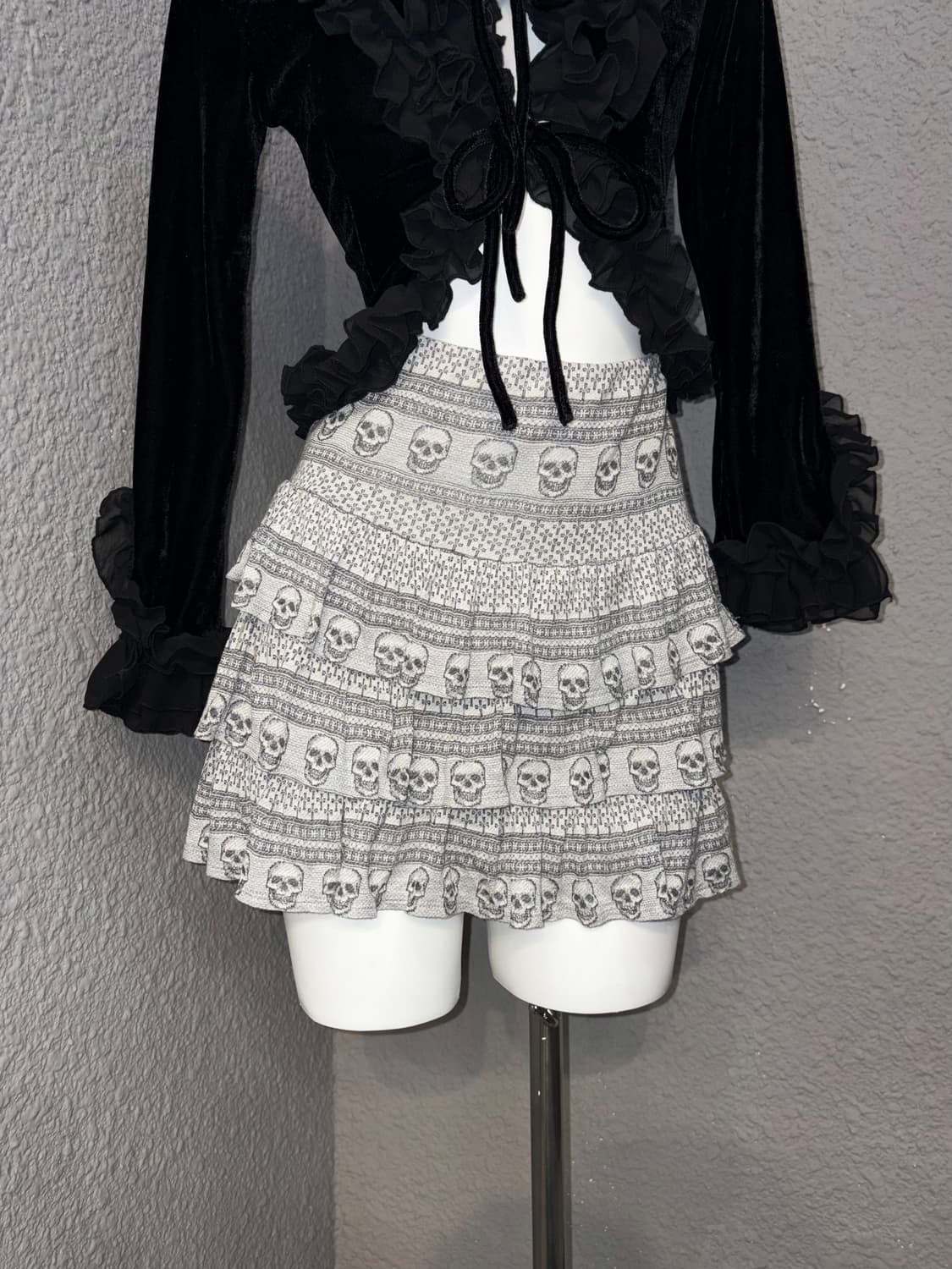 히스테릭글래머 스컬 캉캉 스커트 상품이미지1