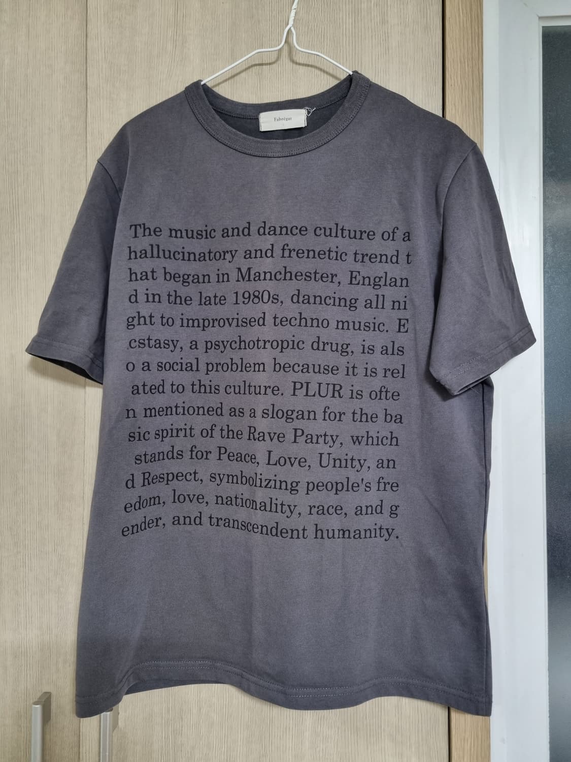 파브레가 레이브 히스토리 반팔 티셔츠 [2] 상품이미지4