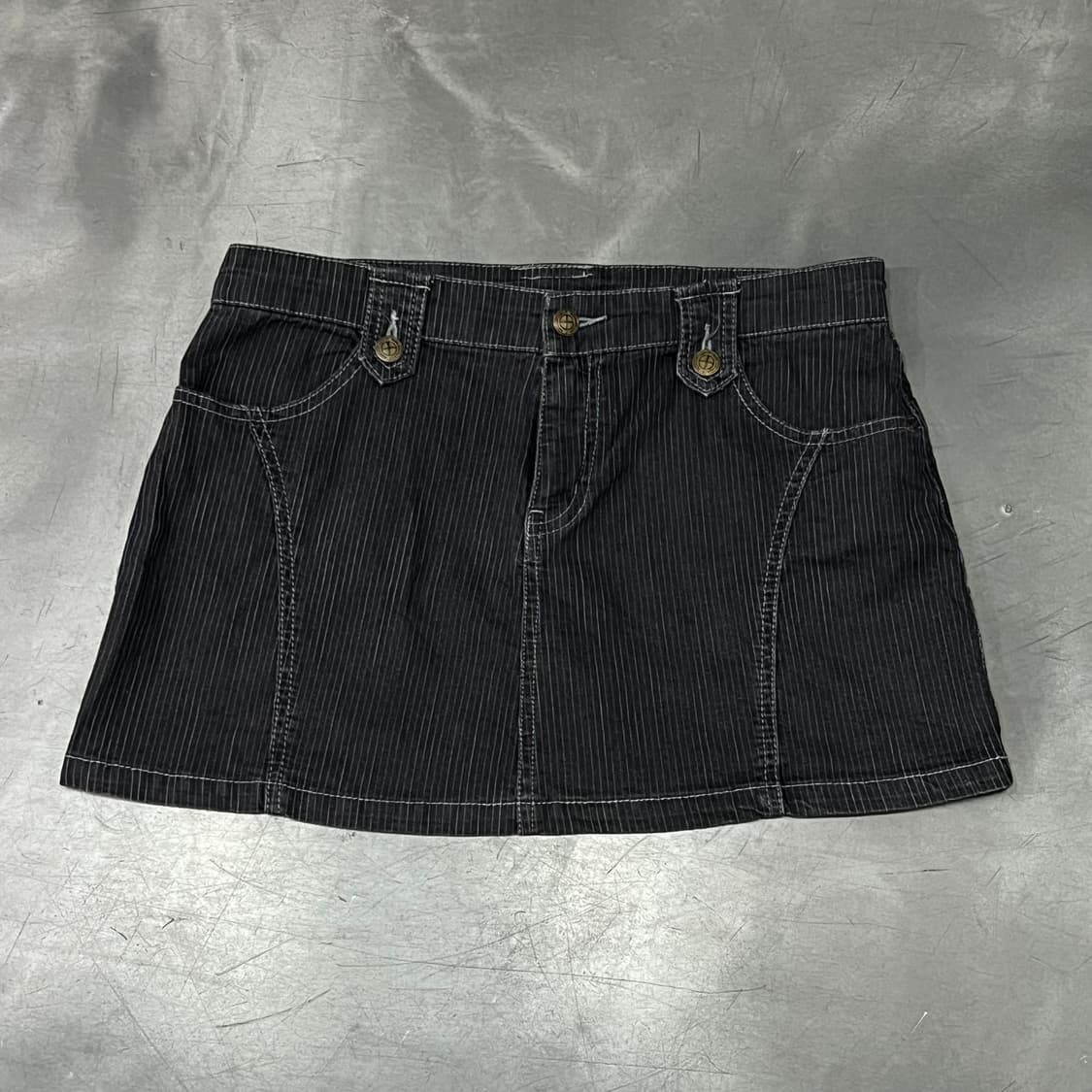  빈티지 스트라이프 미니 스커트 y15550 상품이미지1