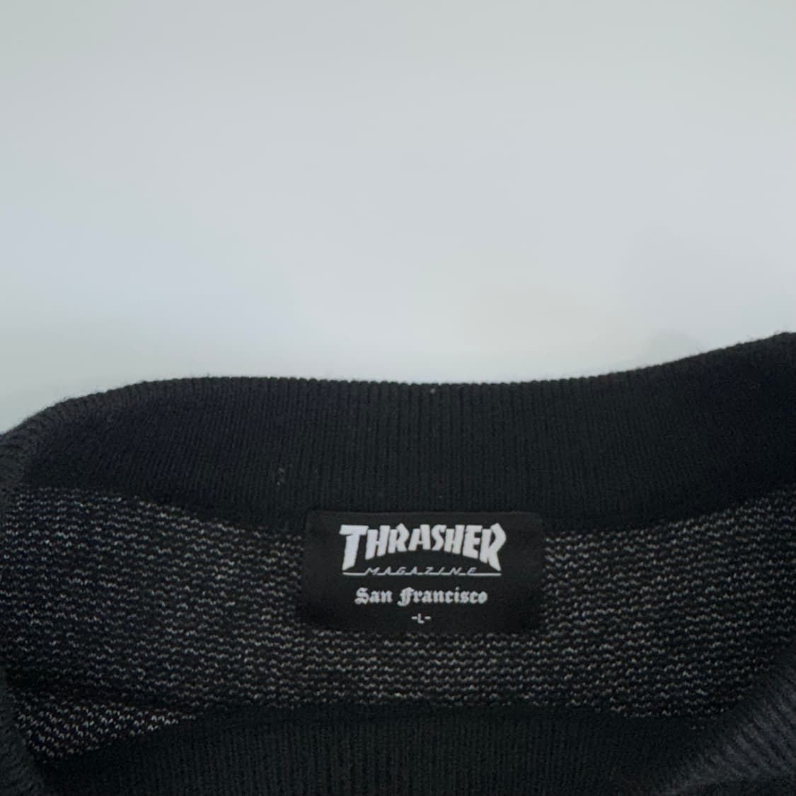 Thrasher 트레셔 블랙 니트 상품이미지5
