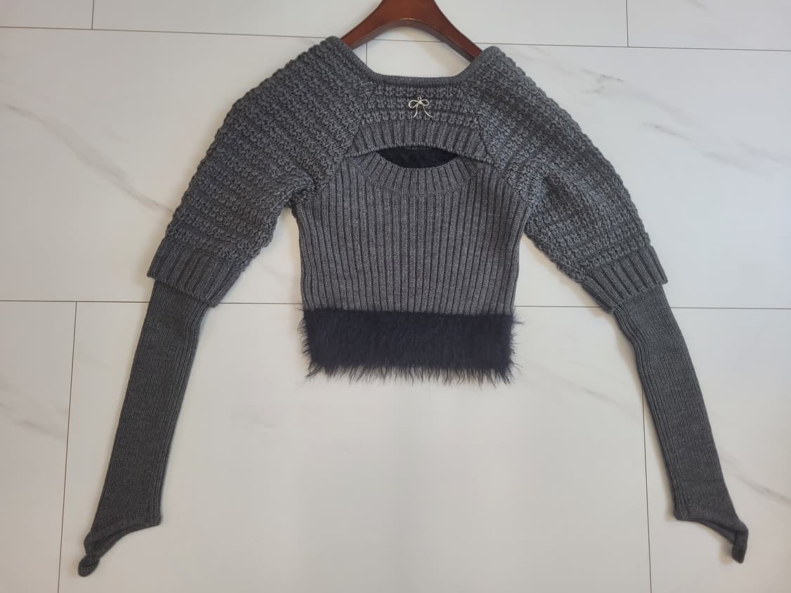 앤더슨벨 FURRY CHUNKY KNIT TOP (XS) 새상품 상품이미지6