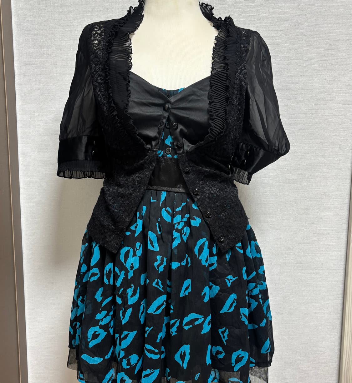 갸루 코디세트 원피스 볼레로 상품이미지1