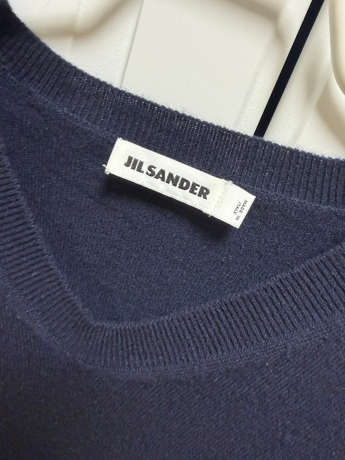 질샌더 네이비 캐시미어 니트 남성 s (여성m) 상품이미지4