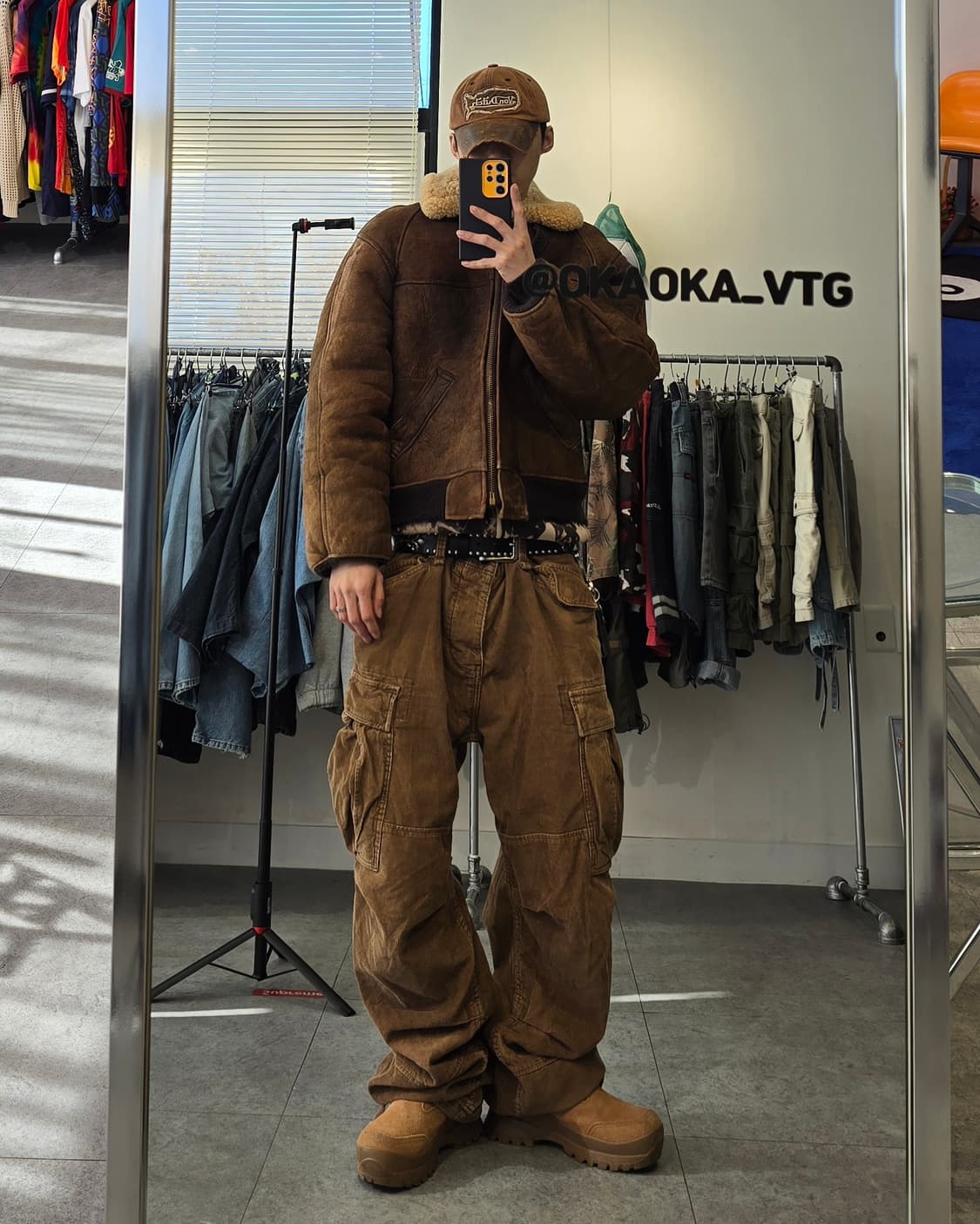 80's schott b-6 무스탕 자켓 상품이미지4