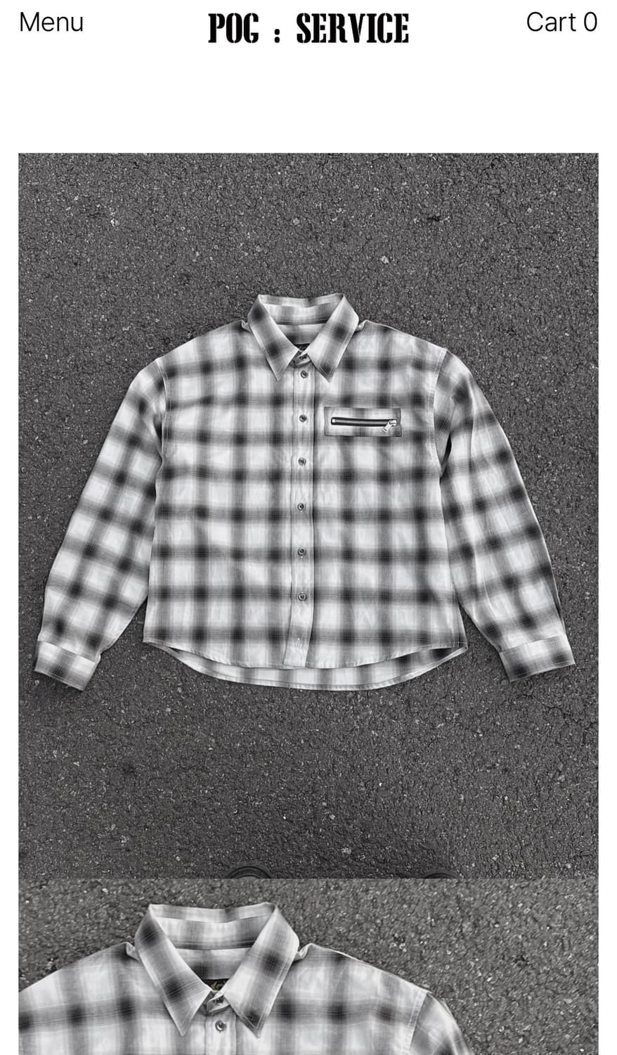 포그서비스 MILITARY JAPAN COTTON CHECK SHIRT 상품이미지1