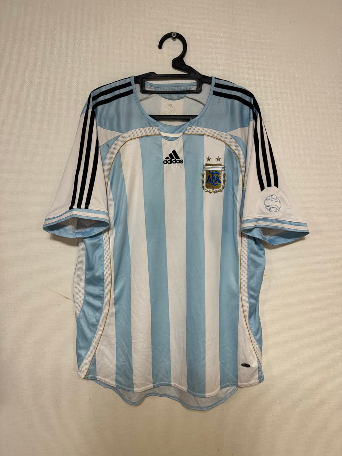 XL 원판 아디다스 아르헨티나 06-08 홈 유니폼 반팔 상품이미지1
