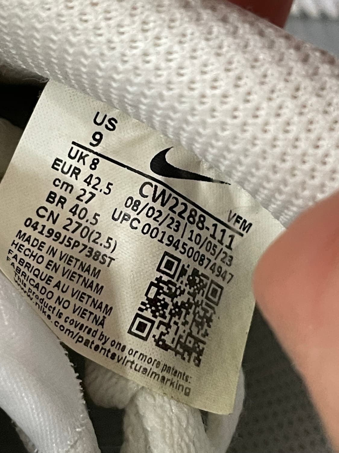 나이키 에어포스1 로우 화이트 270 상품이미지10