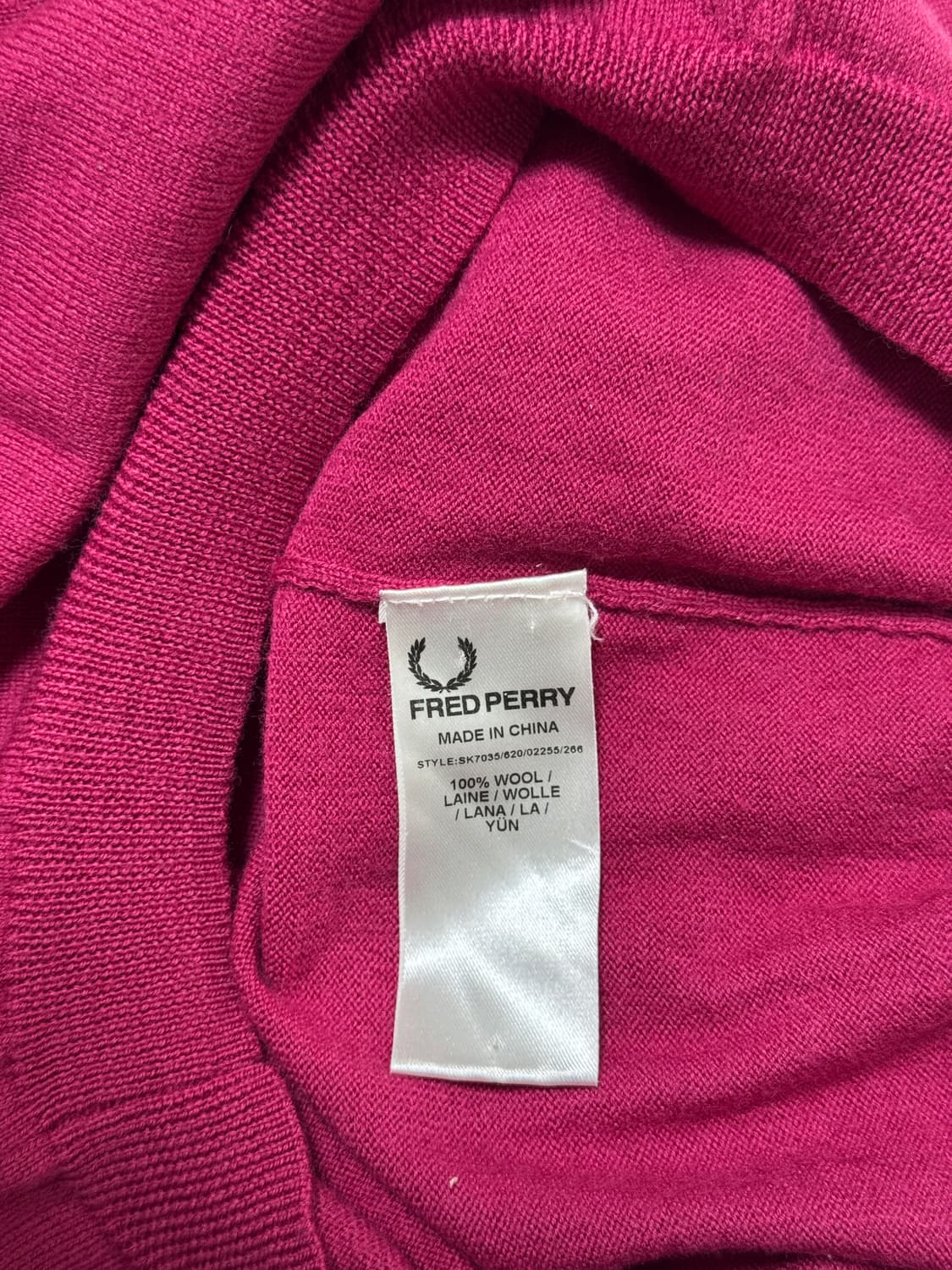 13SS 프레드페리 X 라프시몬스 V넥니트 상품이미지6