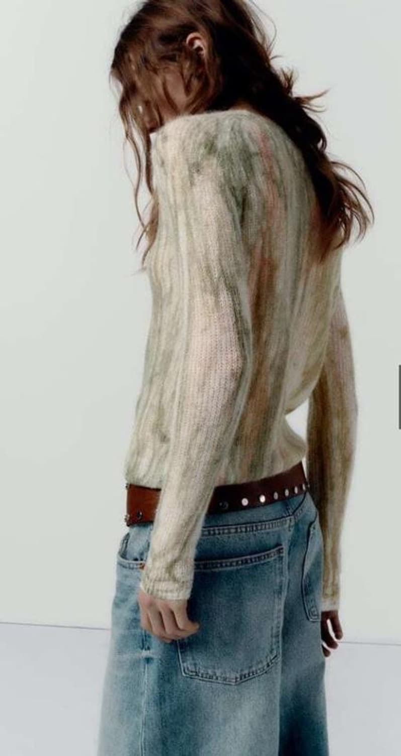 자라 울 타이다이 니트 S 상품이미지4