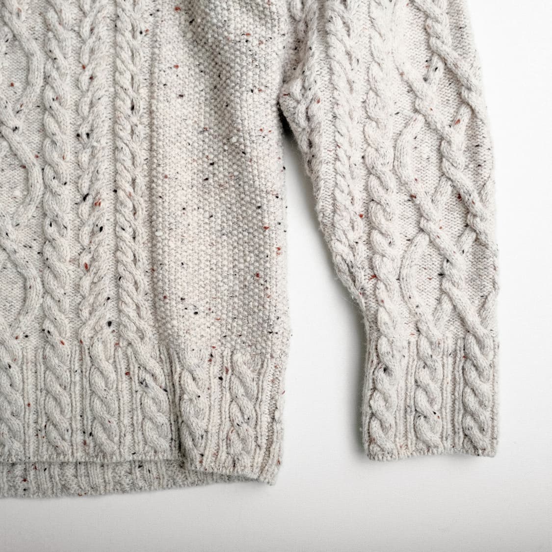 오라리 울 알파카 케이블 터틀넥스웨터 4사이즈 Auralee 상품이미지5