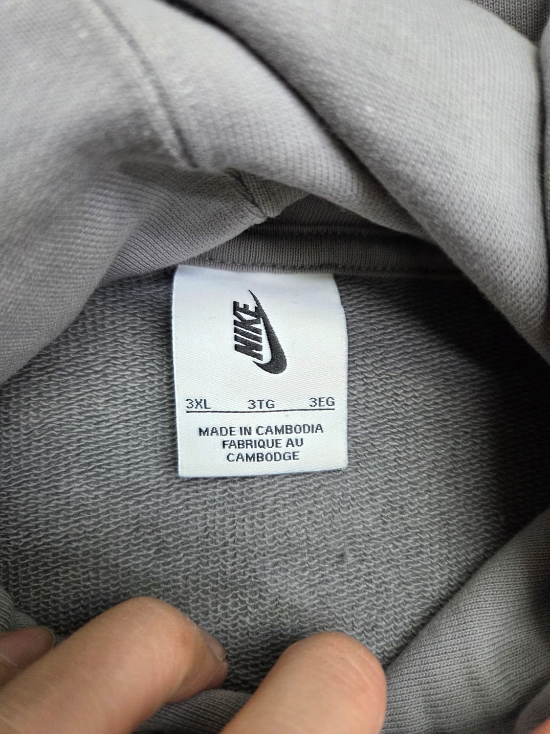 나이키 nrg 다크그레이 후드 3XL 상품이미지3