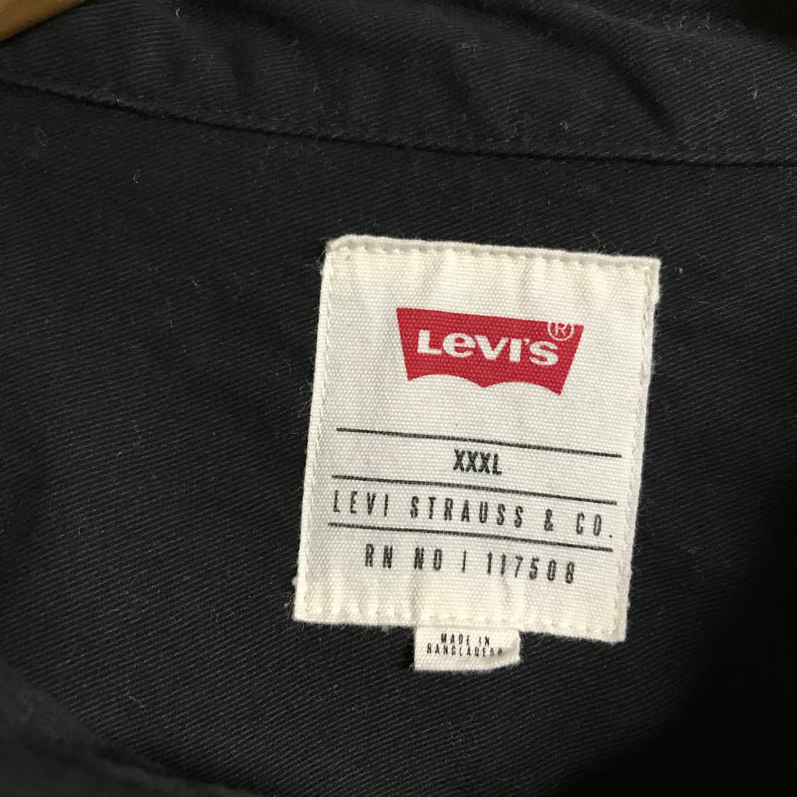 리바이스 00s 검정 워크셔츠 상품이미지4