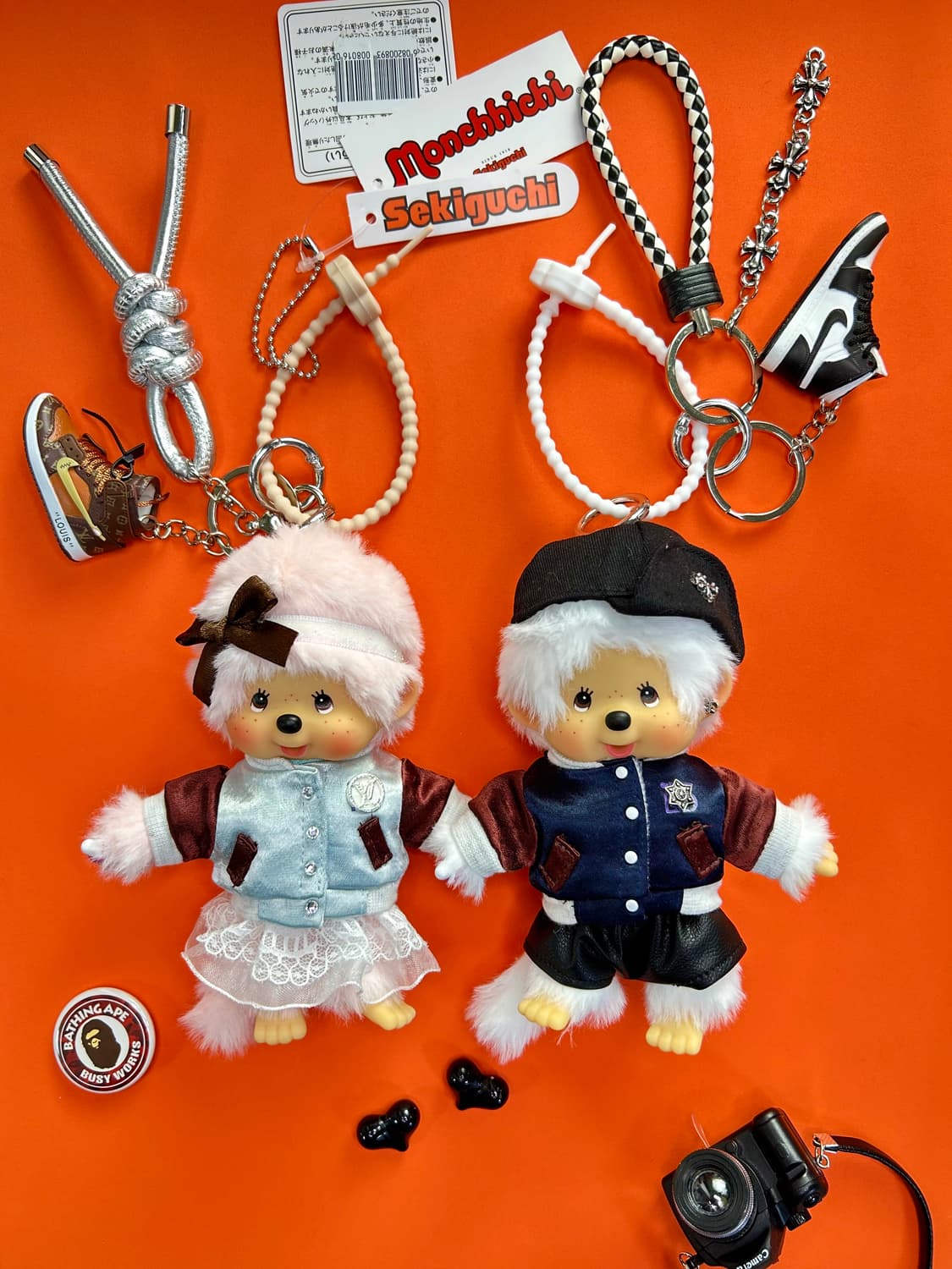 (7)정품몬치치🩶은은하게  반짝 파스텔커스텀키링 상품이미지4