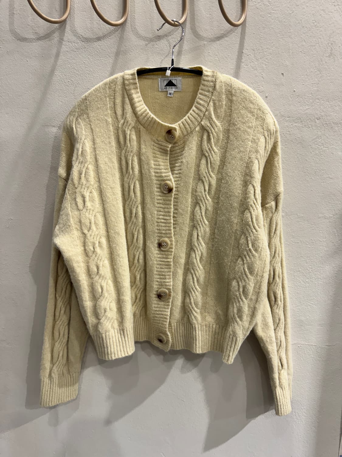 japan vintage 꽈배기 가디건 상품이미지1