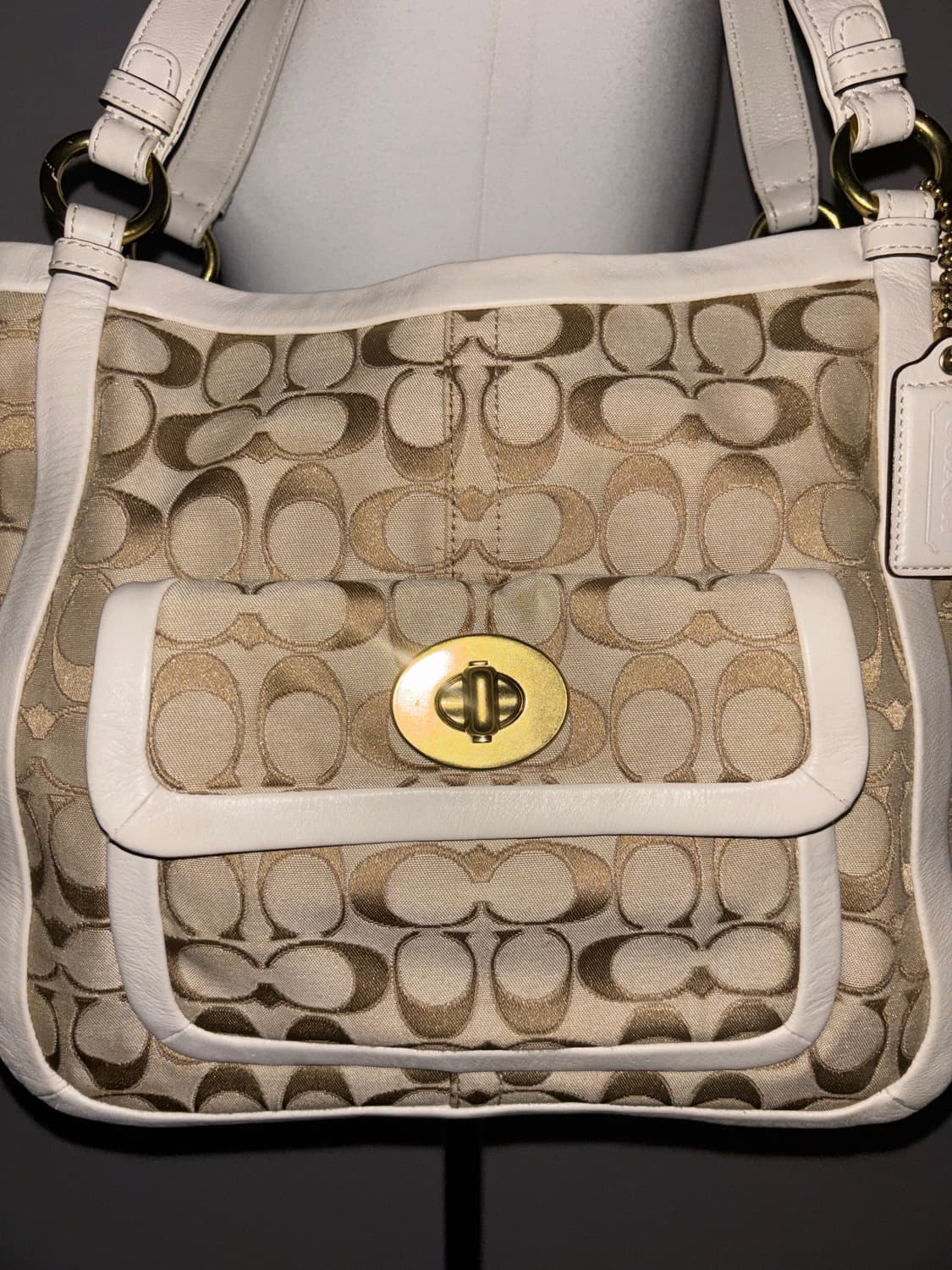 Coach vintage white shoulder bag 상품이미지7