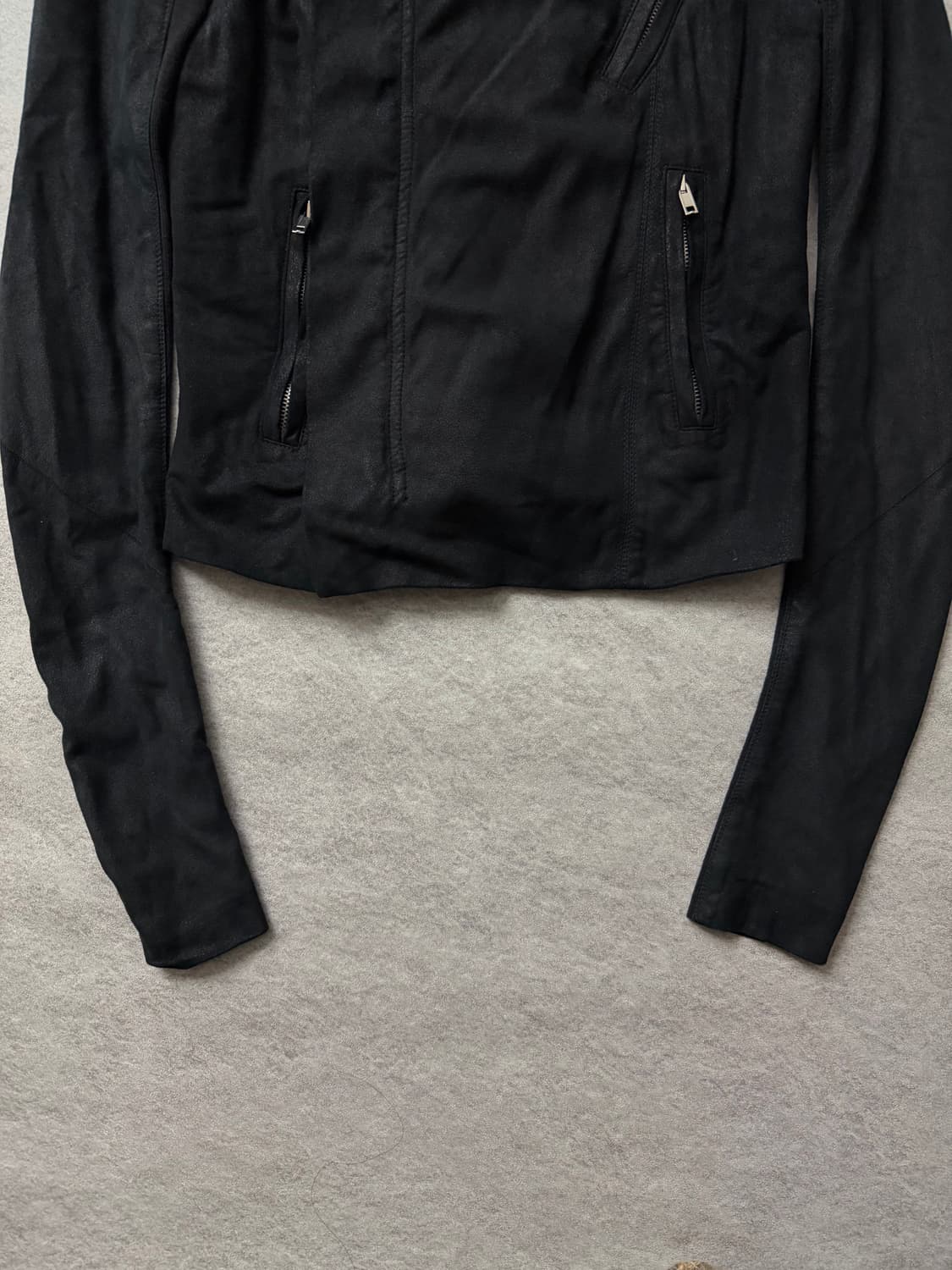 릭오웬스 하이넥 램스킨 자켓 상품이미지5