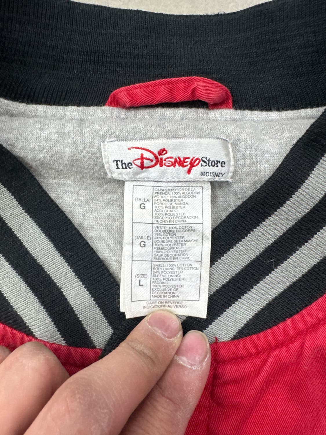 디즈니 미키마우스 바시티 자켓 L 상품이미지5