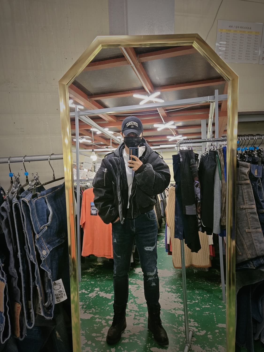 엔타이어 스튜디오 w2 캔버스 봄버 자켓 상품이미지5