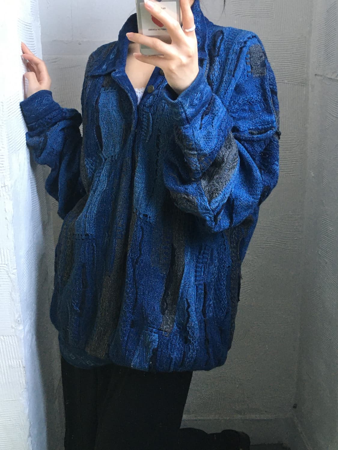 Coogi 쿠지 블루 3D 케이블 니트  상품이미지2