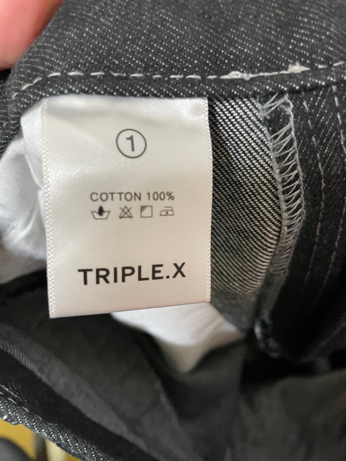 트리플엑스 스티치 와이드 데님팬츠 상품이미지9