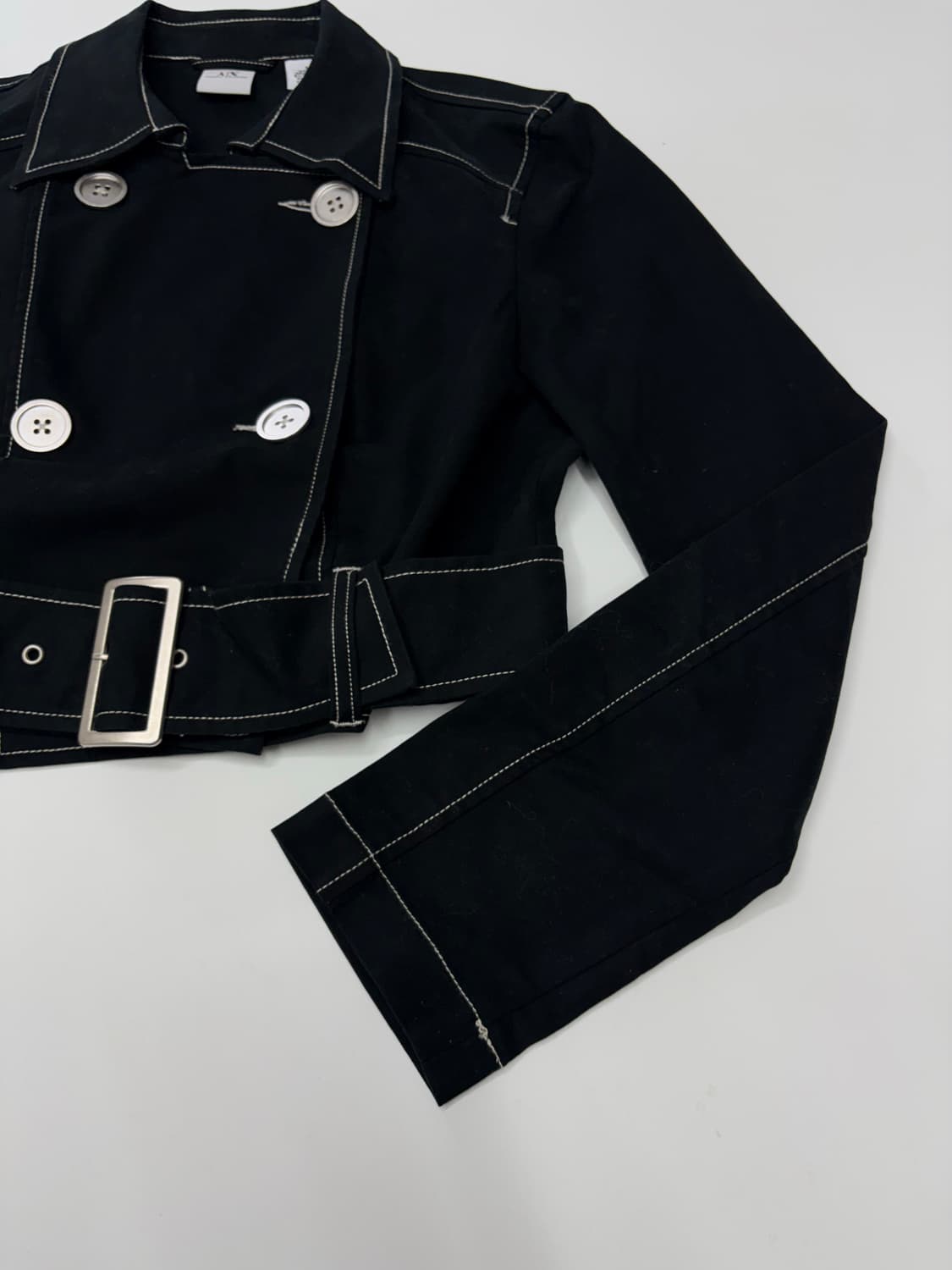 알마니익스체인지 크롭 더블 벨티드 자켓 상품이미지2