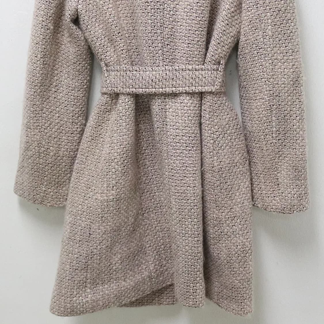 PARIOLY 트위드 투버튼 벨트 울 코트 62454 상품이미지6