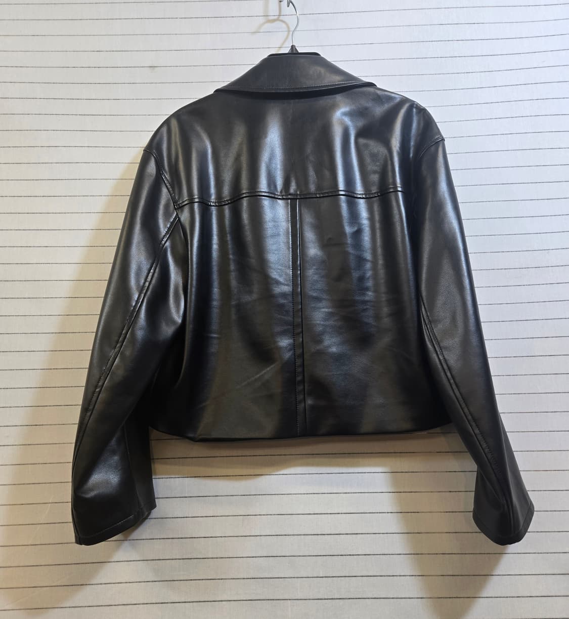 온앤온 블랙 레더 크롭 자켓 상품이미지10