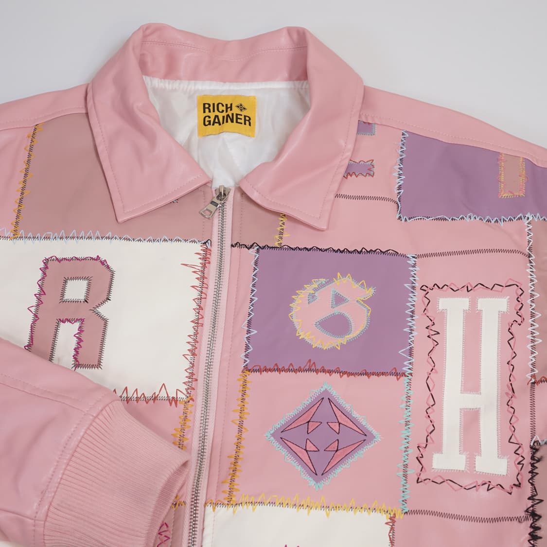 Richgainer 패치워크 자수 자켓 상품이미지2