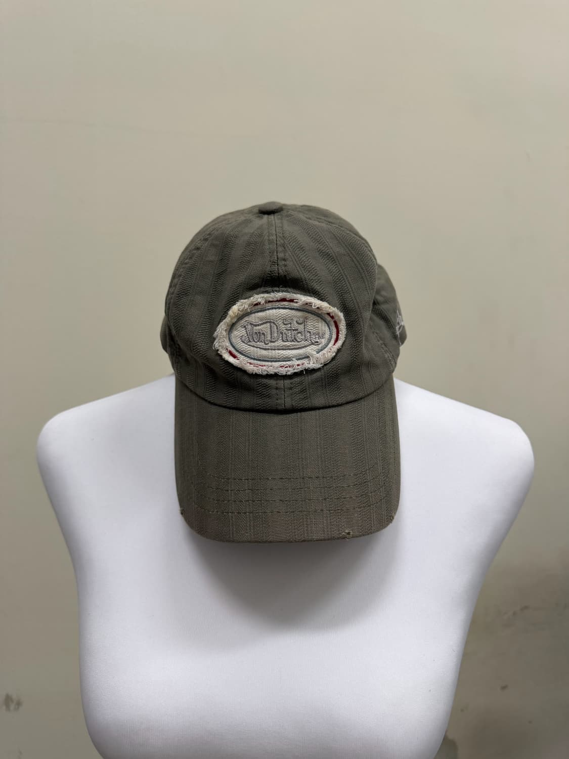 유일매물 본더치 카키색 y2k 볼캡 상품이미지1