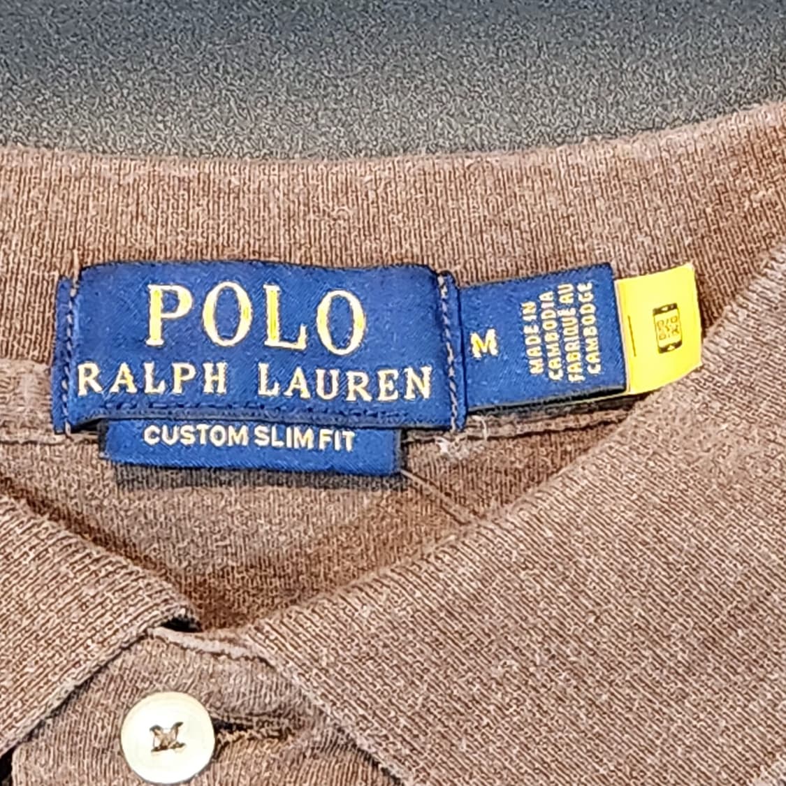 폴로 랄프로렌 브라운 긴팔 카라티 (M) 상품이미지2