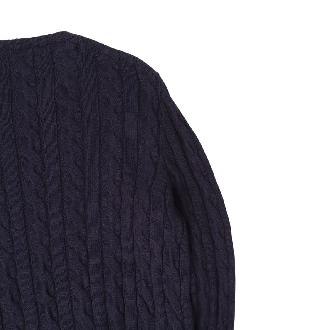 폴로 랄프로렌 네이비 레드 포니 코튼 케이블 니트 상품이미지6