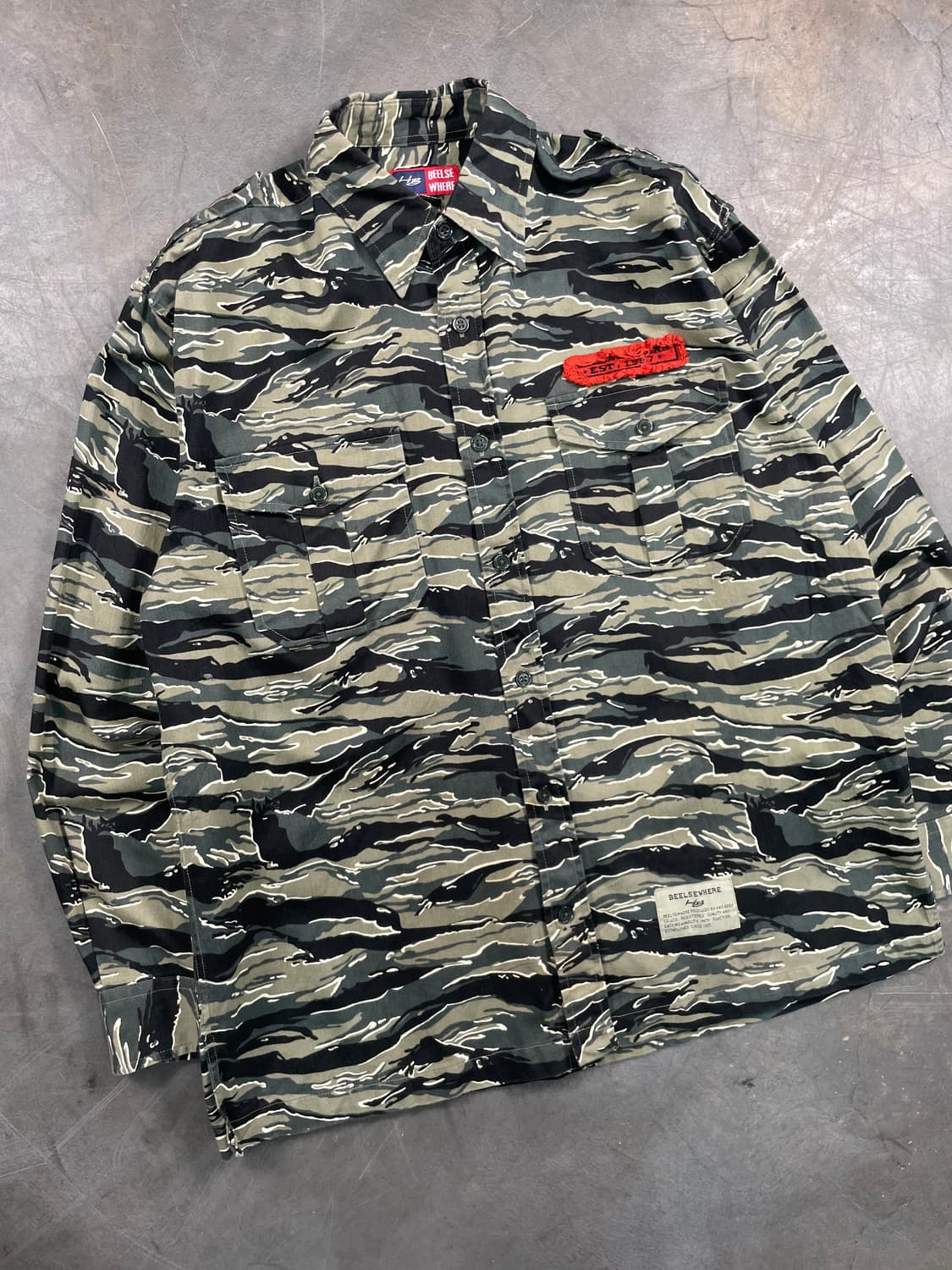 빈티지 타이거 카모 셔츠 상품이미지2