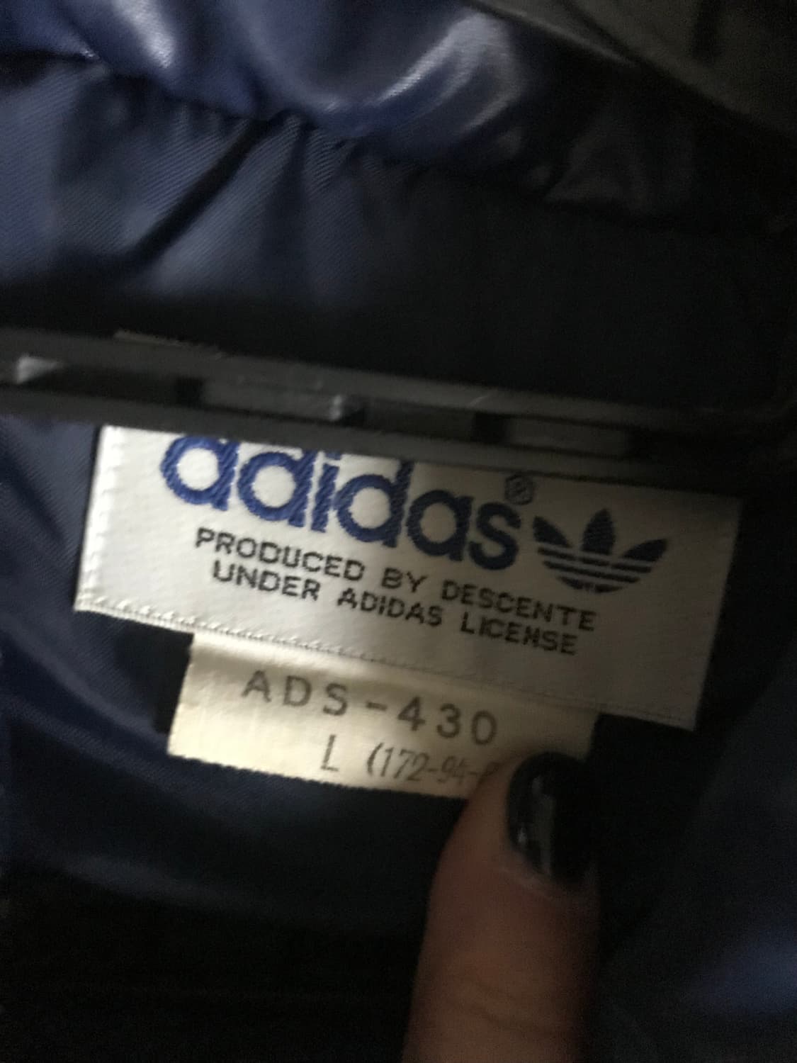 아디다스 80s 데상트 네이비 패딩 상품이미지9