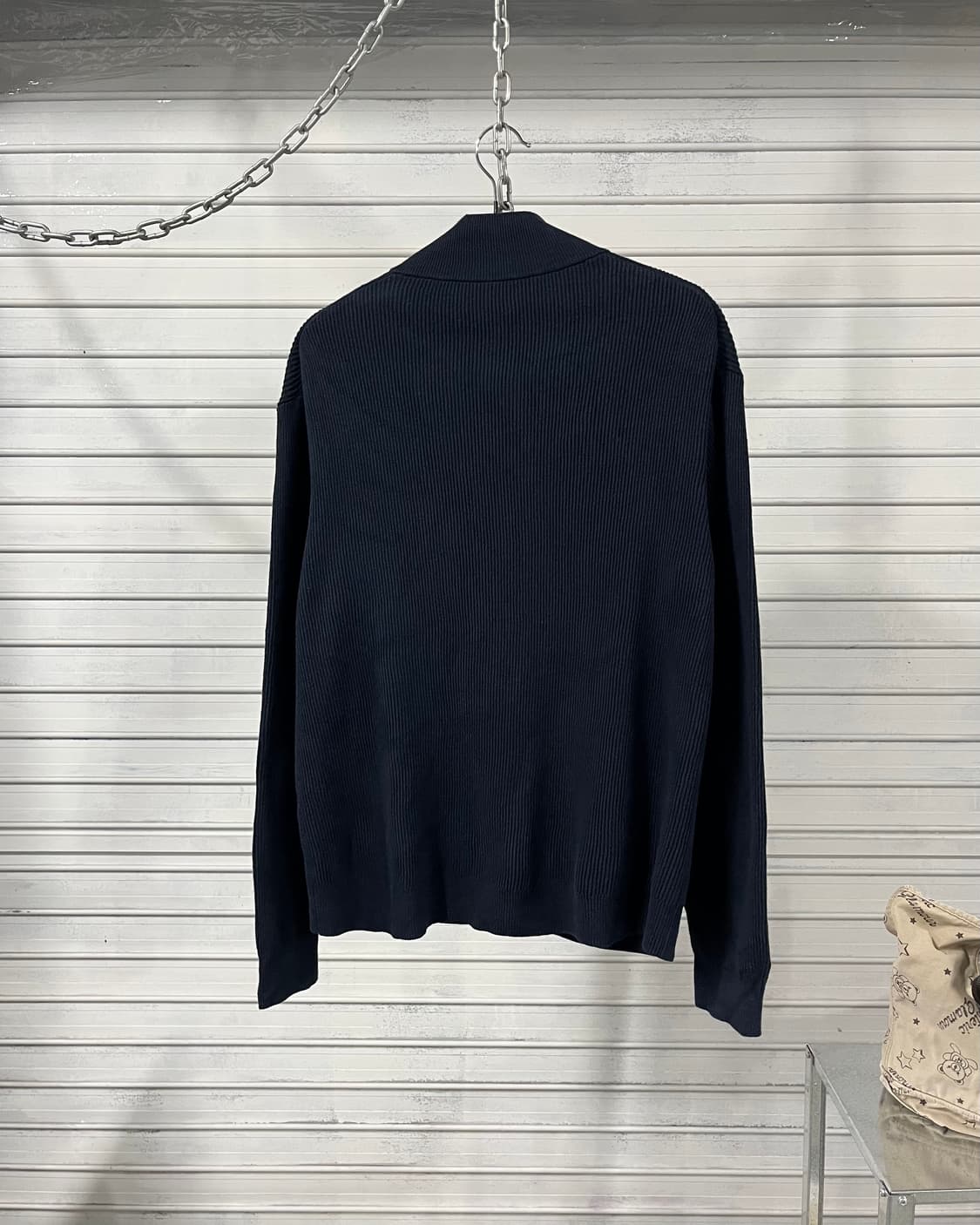 Muji knit zip up 상품이미지6