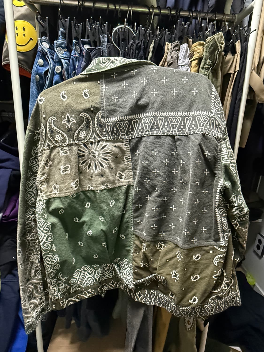 캐피탈Kapital 캐피탈 반다나 리버서블 자켓(오렌지/그린) 5 새상품 상품이미지2